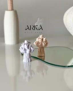 قالب سیلیکونی دسته گل لاله
