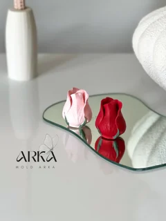 قالب سیلیکونی گل رز هلندی غنچه