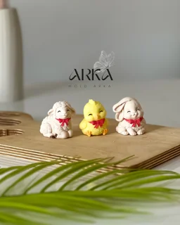 قالب سیلیکونی ست حیوانات روسی ۴(خرگوش، گوسفند، جوجه)