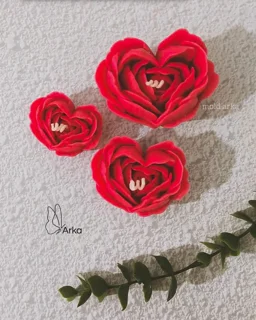قالب سیلیکونی رز قلبی