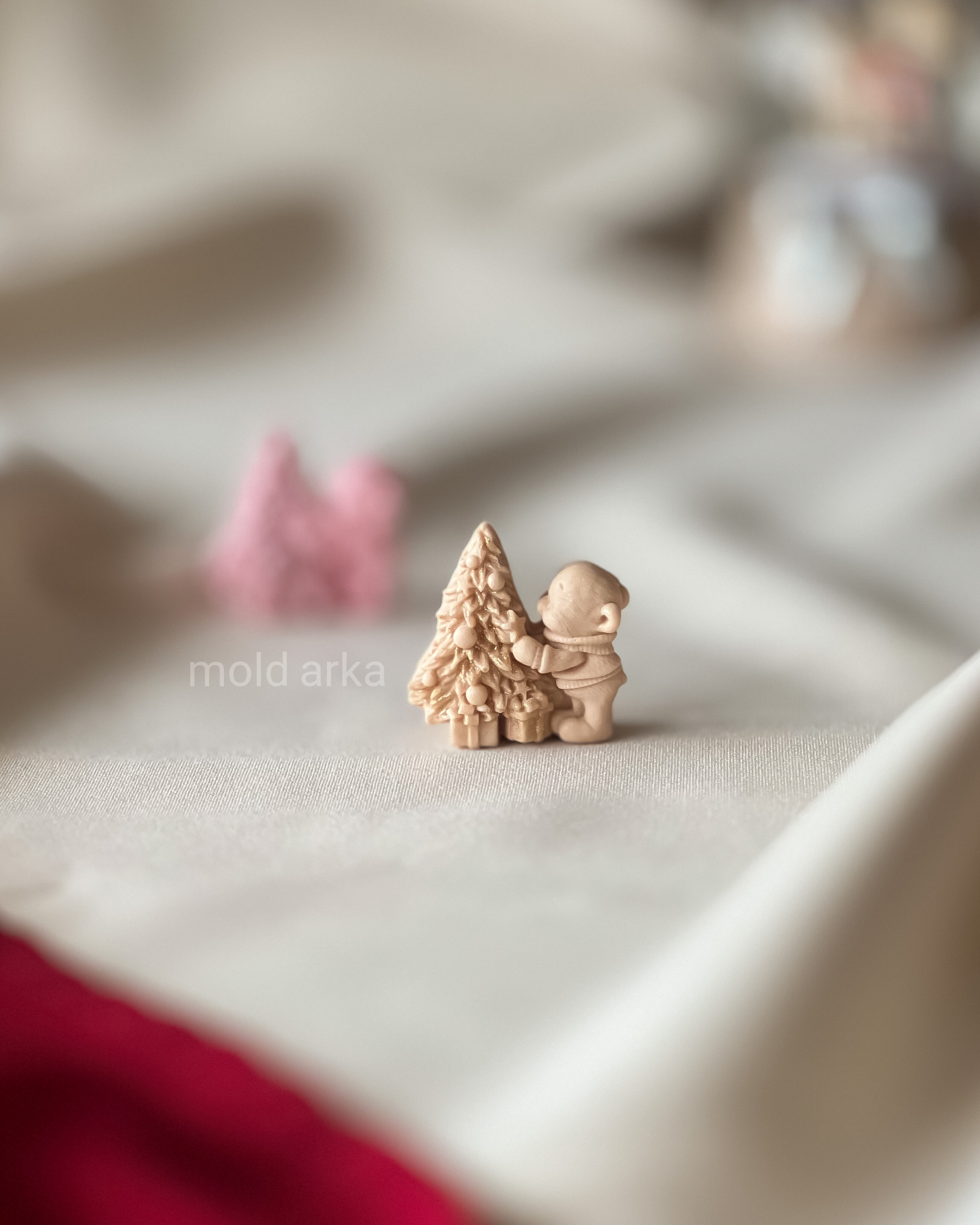 قالب سیلیکونی تدی و درخت کریسمس