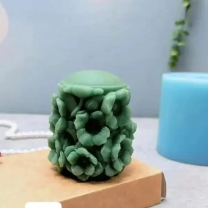 قالب استوانه گلدار ✨