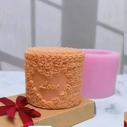 قالب استوانه گلدار ✨