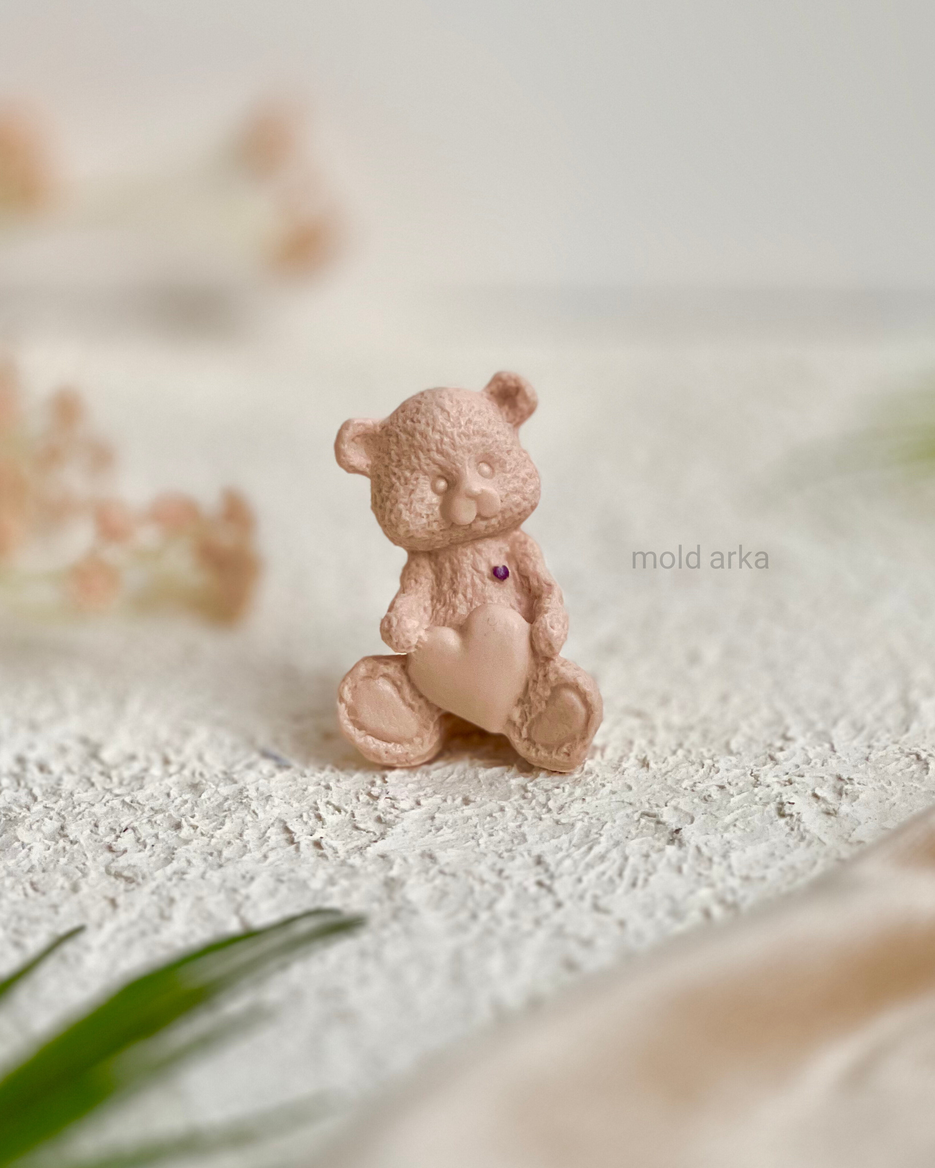 قالب سیلیکونی تدی قلبی