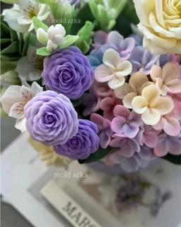 قالب سیلیکونی گل کاملیا روسی