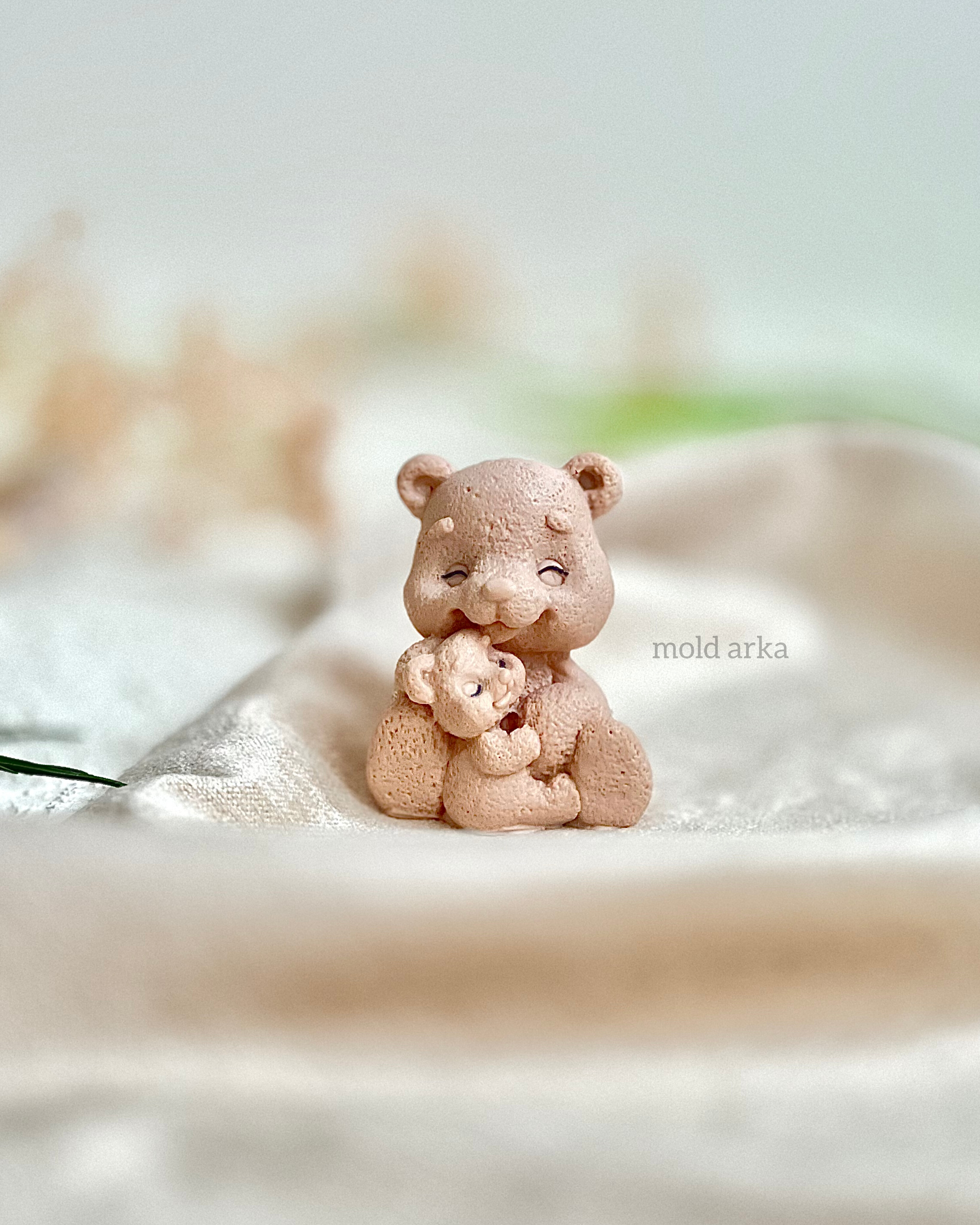 قالب سیلیکونی تدی بچه دار