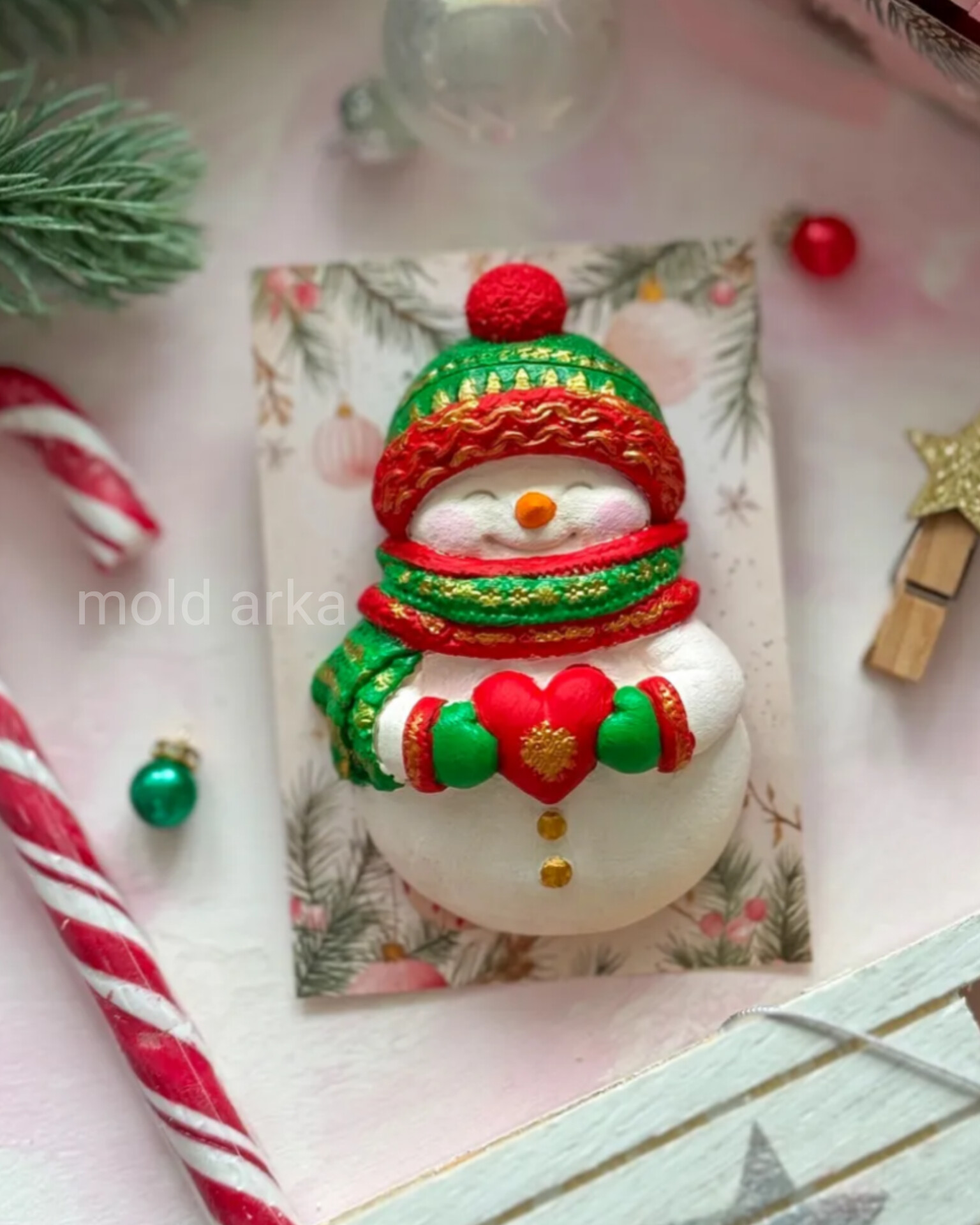 قالب سیلیکونی آدم برفی روسی