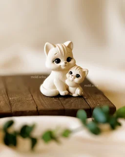قالب سیلیکونی گربه و بچه